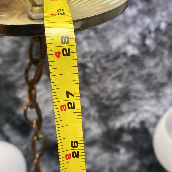 Vintage Chandelier Mid
Century Modern Wood Glass - Picture 14 of 16